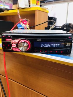 JVC KDR330 In-Dash CD/MP3 Receiver. It plays your favorite media from MP3 and WMA files on CD-R/RWs and features 18 FM and 12 AM radio presets