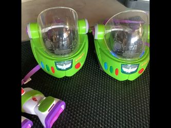 Mattel Toy Story 4 Buzz Lightyear Space Ranger Armour 2 sets Jet pack and shooting glove device. 2 of each Plainfield, Illinois