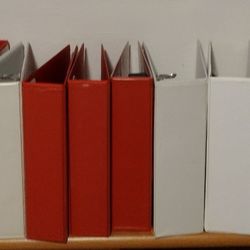 Assorted 3 ring binders Hollywood