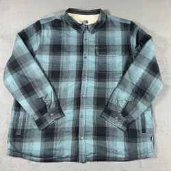 The North Face Plaid Campshire Button-Up Jacket Men’s Size 3XL Algae Blue  