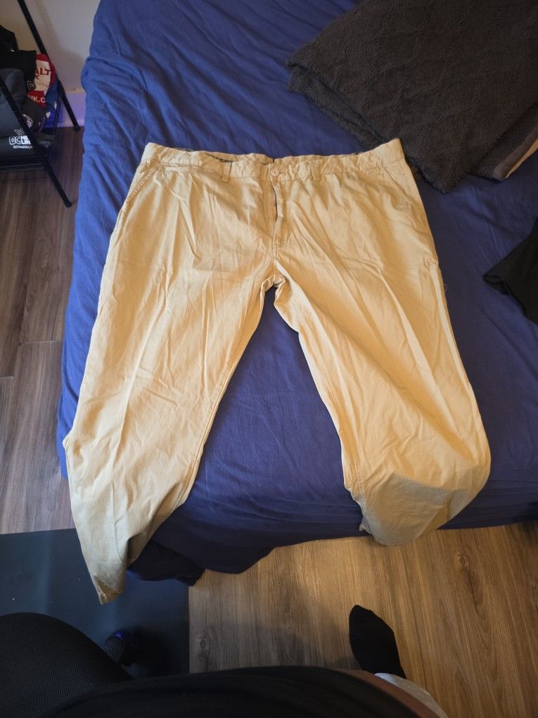 Straight Leg Tan Chinos