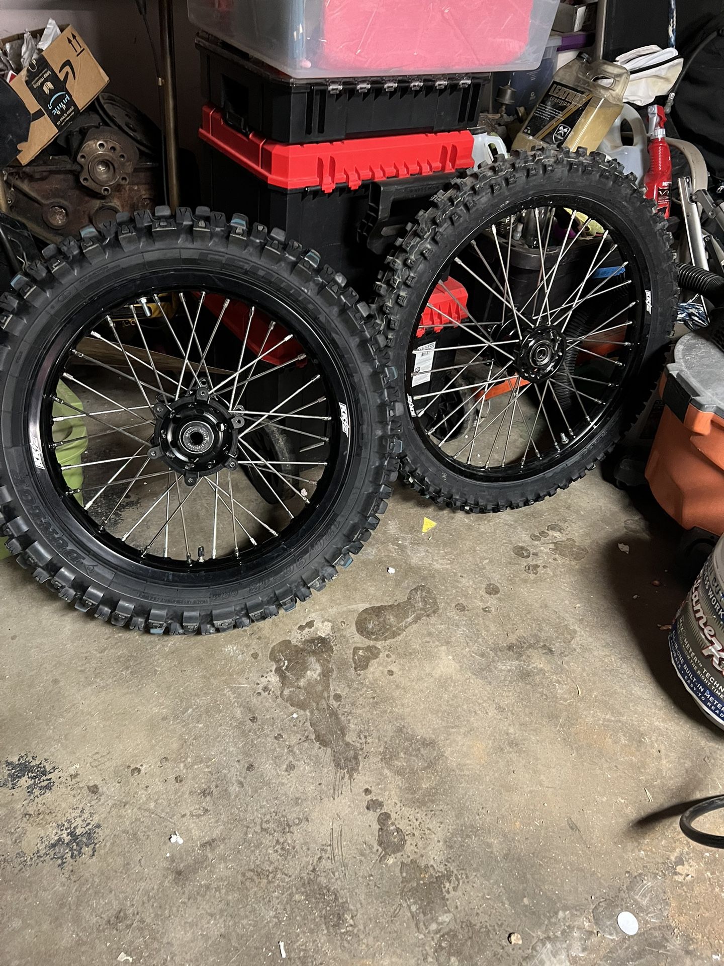 Suzuki Drz 400 Sm And S Rims And Tires For Desert for Sale in Norco, CA