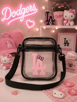 LA Dodgers x Hello Kitty Clear Crossbody Bag
