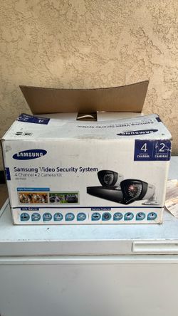 Samsung video security system 4 channel 2 camera kits