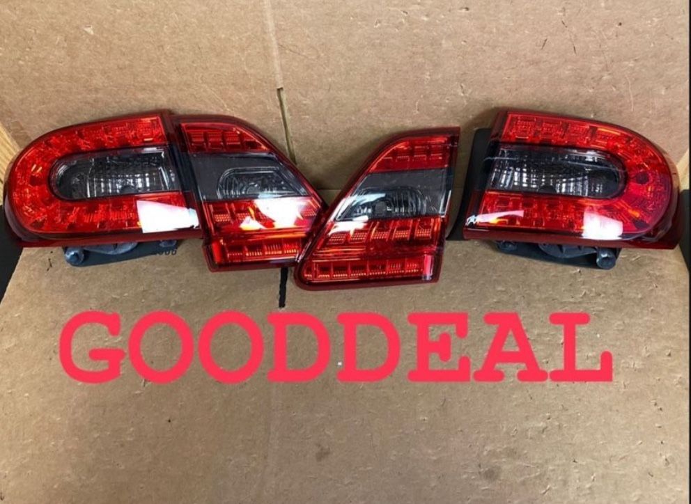 0t31 Fit 11-13 Toyota Corolla Jdm Red Led Taillight Light