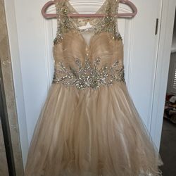 Studded Short Formal Dress 