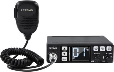 Retevis MB3 AM/FM CB Radio Dual-Mode, Public Address (PA) Function,