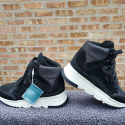 Geox Amphibiox Respira Hi Top Ankle Boots Black US Size 7 