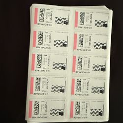 1,020 Authentic USPS Forever Stamps (APC/Self-Service Kiosk Labels)