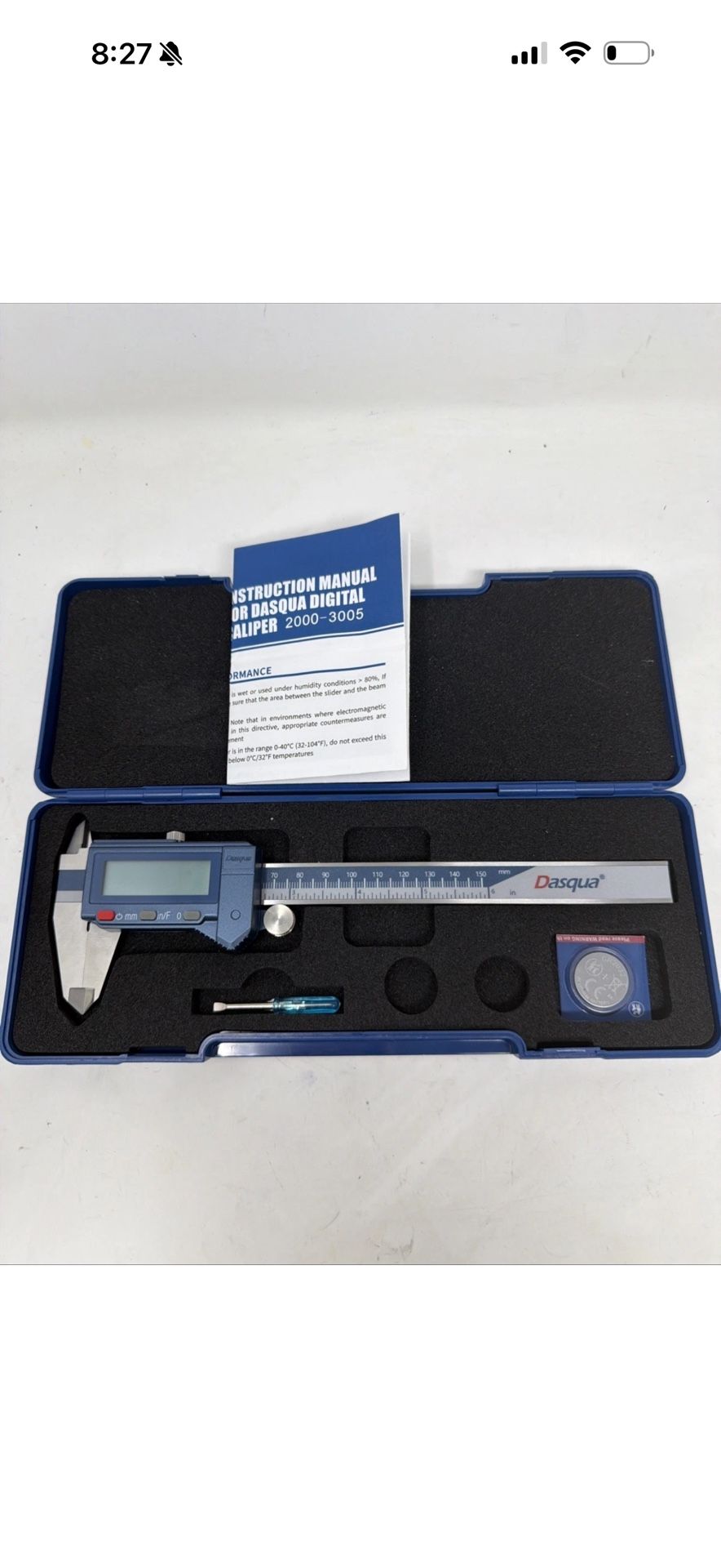 DASQUA 0-150MM/0-6" ABSOLUTE DIGITAL CALIPER (2000-3005)