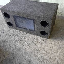 Dual 12" Subwoofer Box (Speakers Not Included)