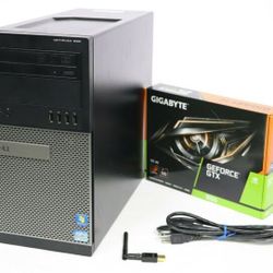 1080P Gaming PC Intel Quad Core i7-2600 3.4/3.8 GHz Turbo 16 GB RAM 1000 GB HD Nvidia GTX 960 4 GB Graphics 600 Watt ATX Power Win 10 PRO 64