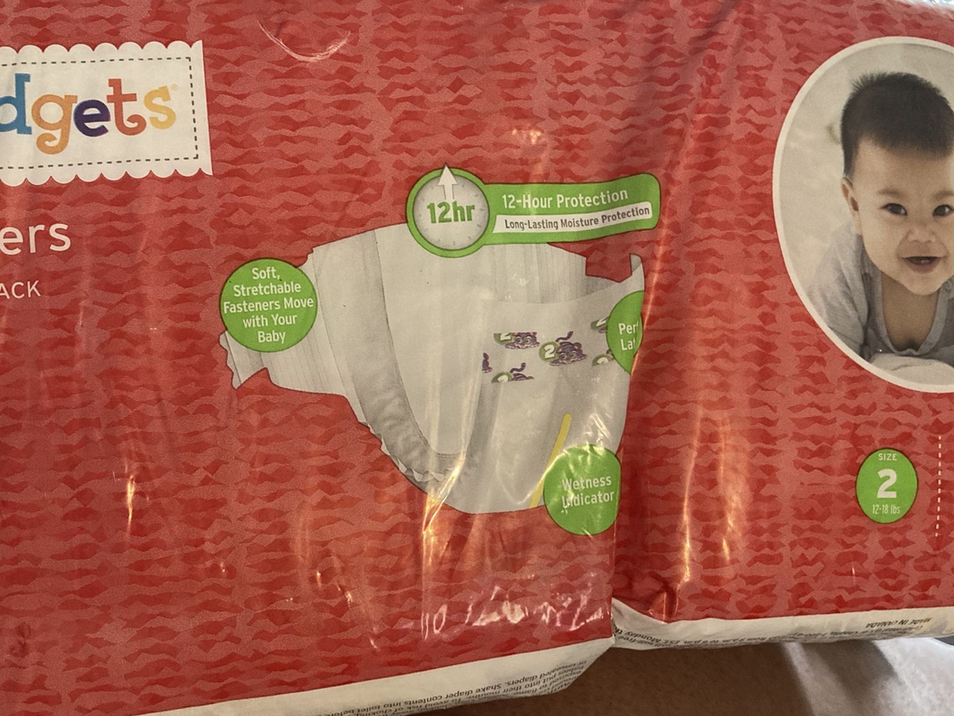 Size 2 Brand Kidget Diapers 2 For One Price