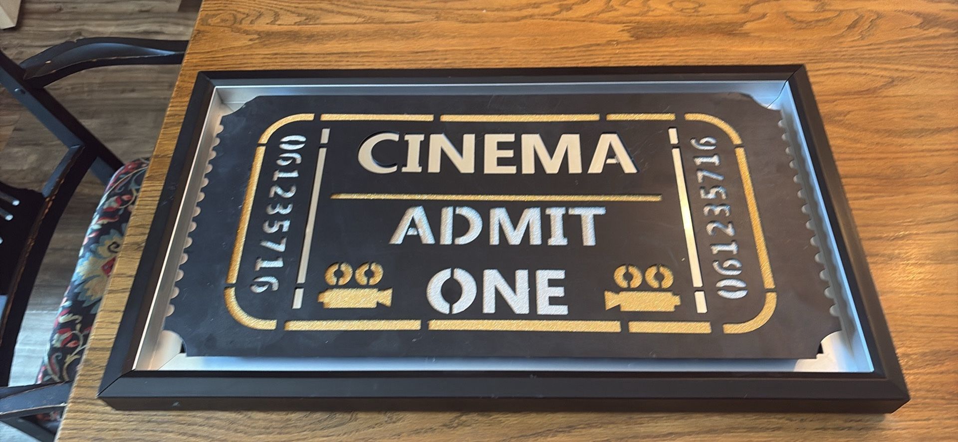 Light Up Movie Sign 