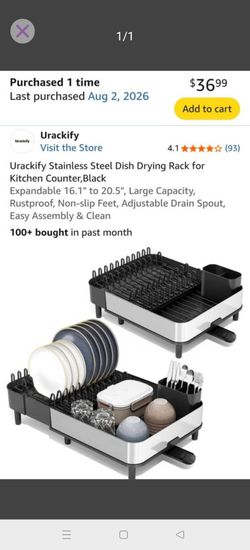 Dish drying rack