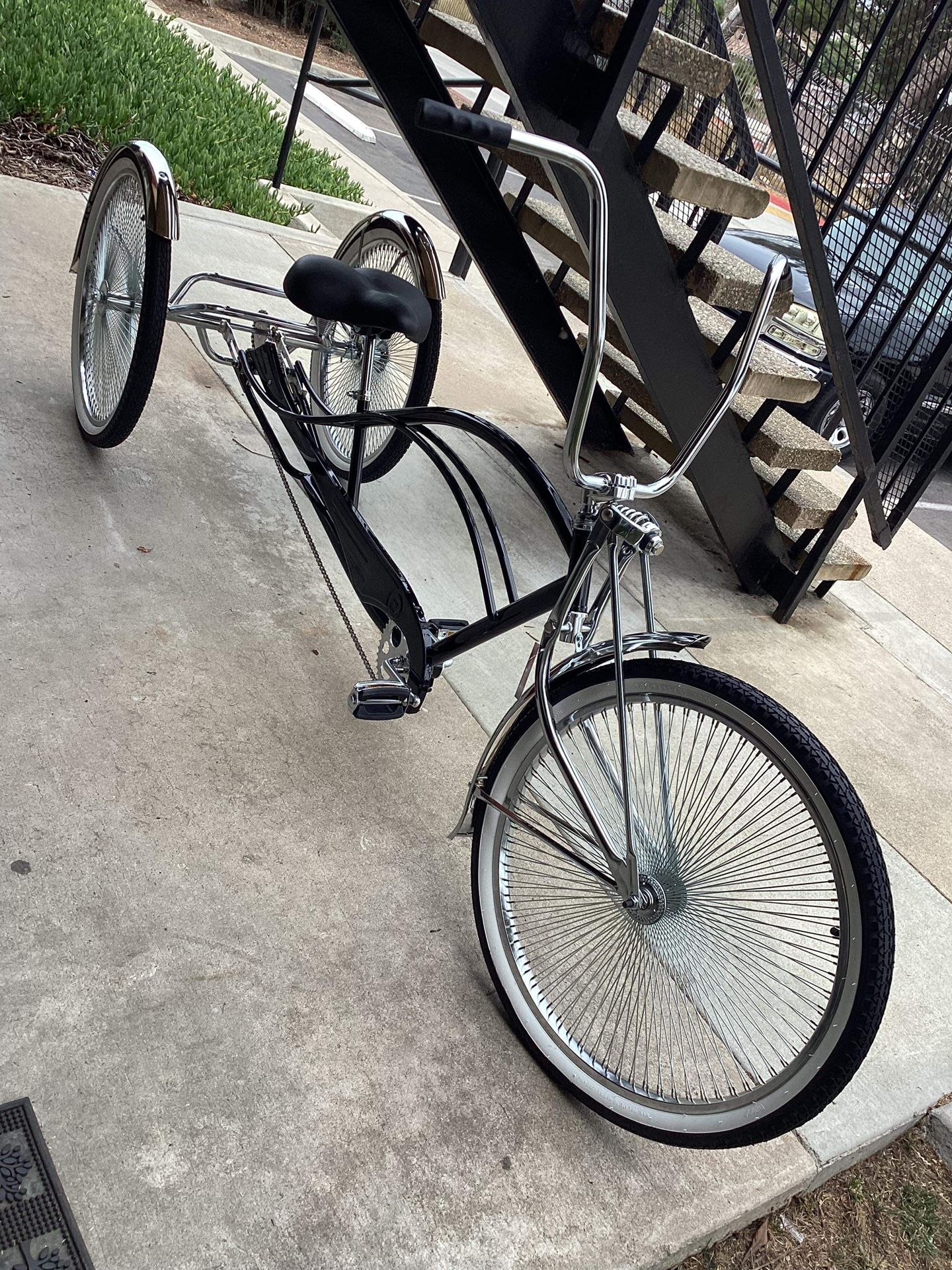 Stretched beach cruiser trike sale