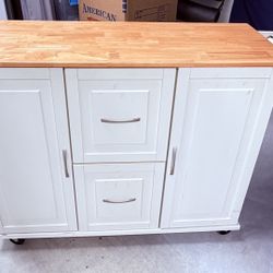 Kitchen Island Off-White