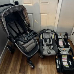 Chicco Bravo Trio Travel System With extra Base