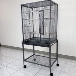 $90 (New in box) Large 53” bird cage for parakeet parrot cockatiel canary finch lovebird, size 24x17x53” 