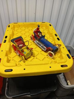 Two Vintage Tin Toys Great Cond