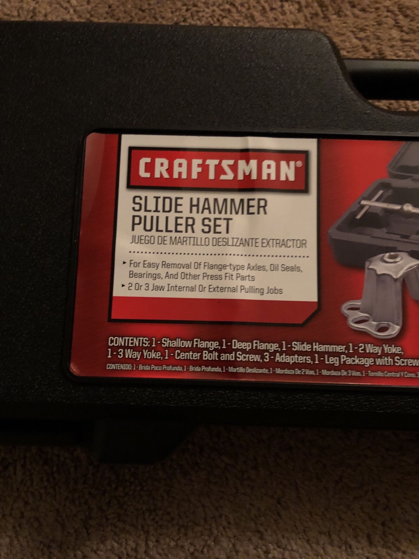 Craftsman slide hammer set (hard to locate they are always out)