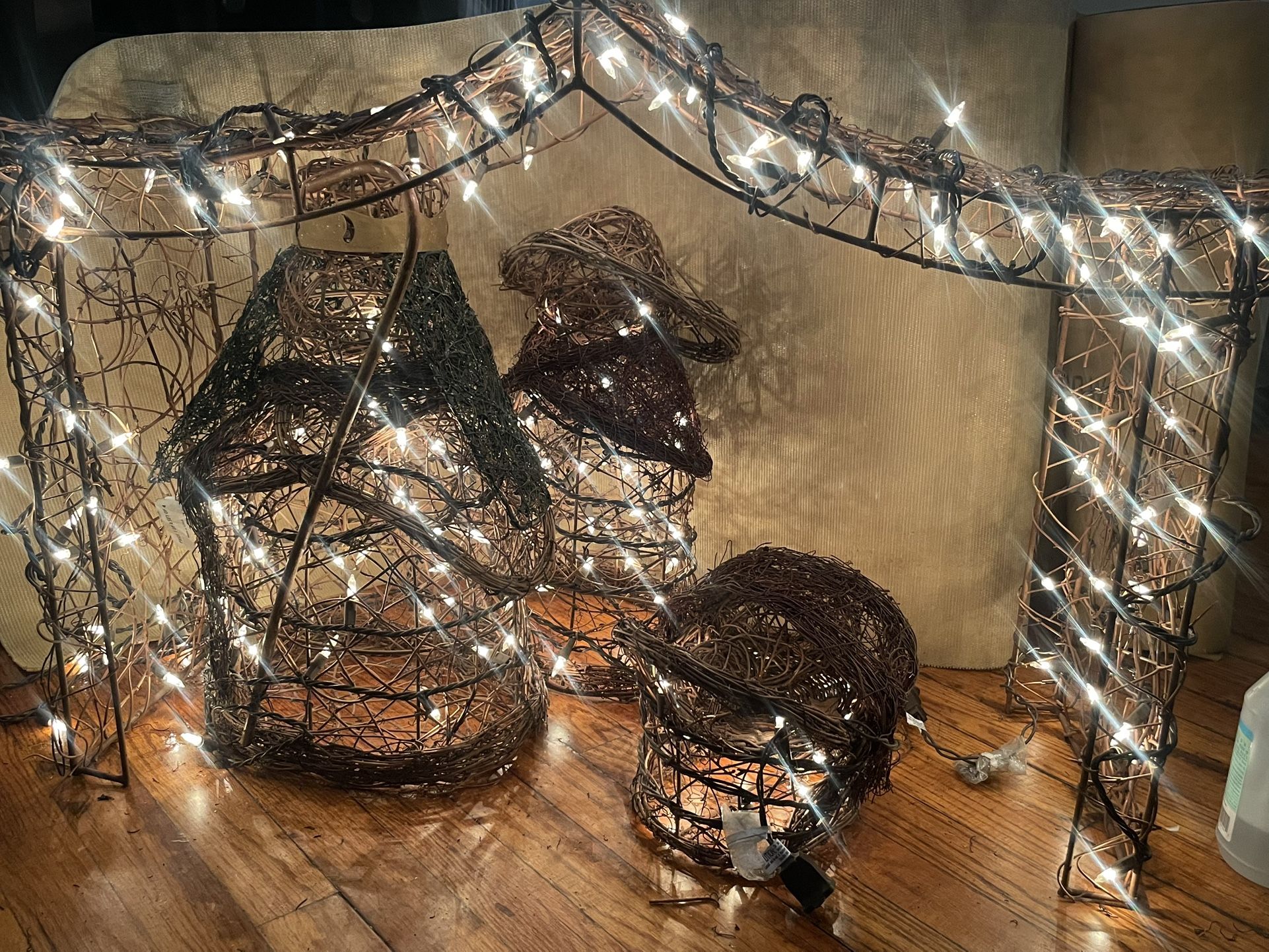 Lighted Outdoor Nativity Set