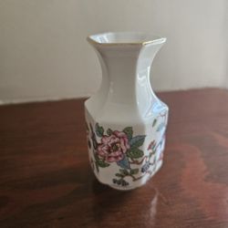Small Aynsley Bone China Vase Made In England 3.5" Tall