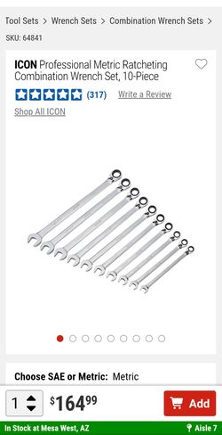 Icon professional ratcheting wrenches brand new