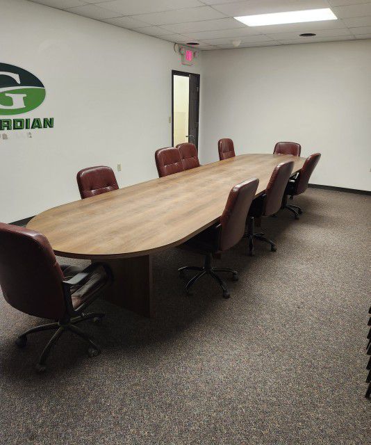Conference Table, Like New! 9 Chairs