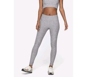 Outdoor Voices Warm Up Leggings Gray Athletic 7/8 Length Size M