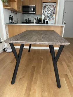 Industrial Dinning Table By Strick & Bolton Whitworth and Industrial Rectangle Table