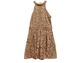 LIKE NEW Blush Taupe Lace Dress