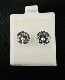 10K Solid Gold Earring For Wedding