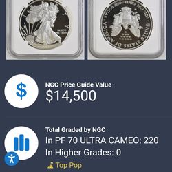 2015 w silver eagle congratulation set PF70 value $14500