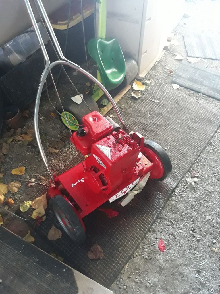 TORO VINTAGE SPORTLAWN 18"MOWER RUNS AMAZING