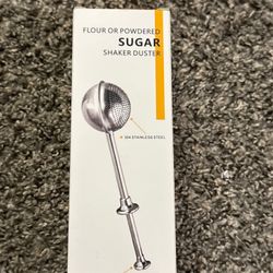 FlourSifterFlourDusterBaking304StainlessSteel One-HandedSpringOperatedSifterTool