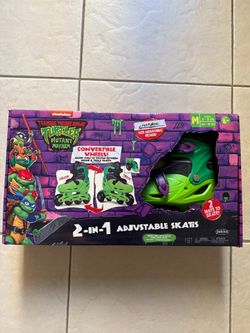 Teenage Mutant Ninja Turtles 2 in 1 Adjustable Inline and Trike Skates