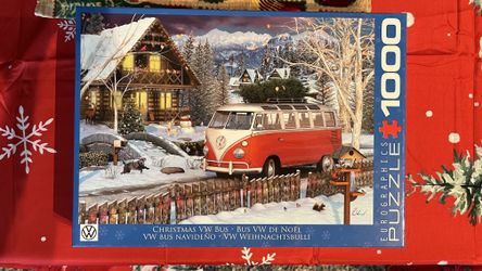Eurographics 1000 Piece Christmas VW Bus Puzzle
