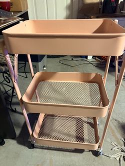 3 tier pink table
