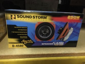 Sound storm 4inch 2way car audio speaker pair