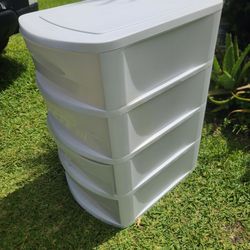 4 Drawers Plastic Storage Container, 