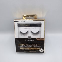 Eylure London Pro Magnetic Eyeliner Lash System Black Faux Mink Lashes 15 Wears 