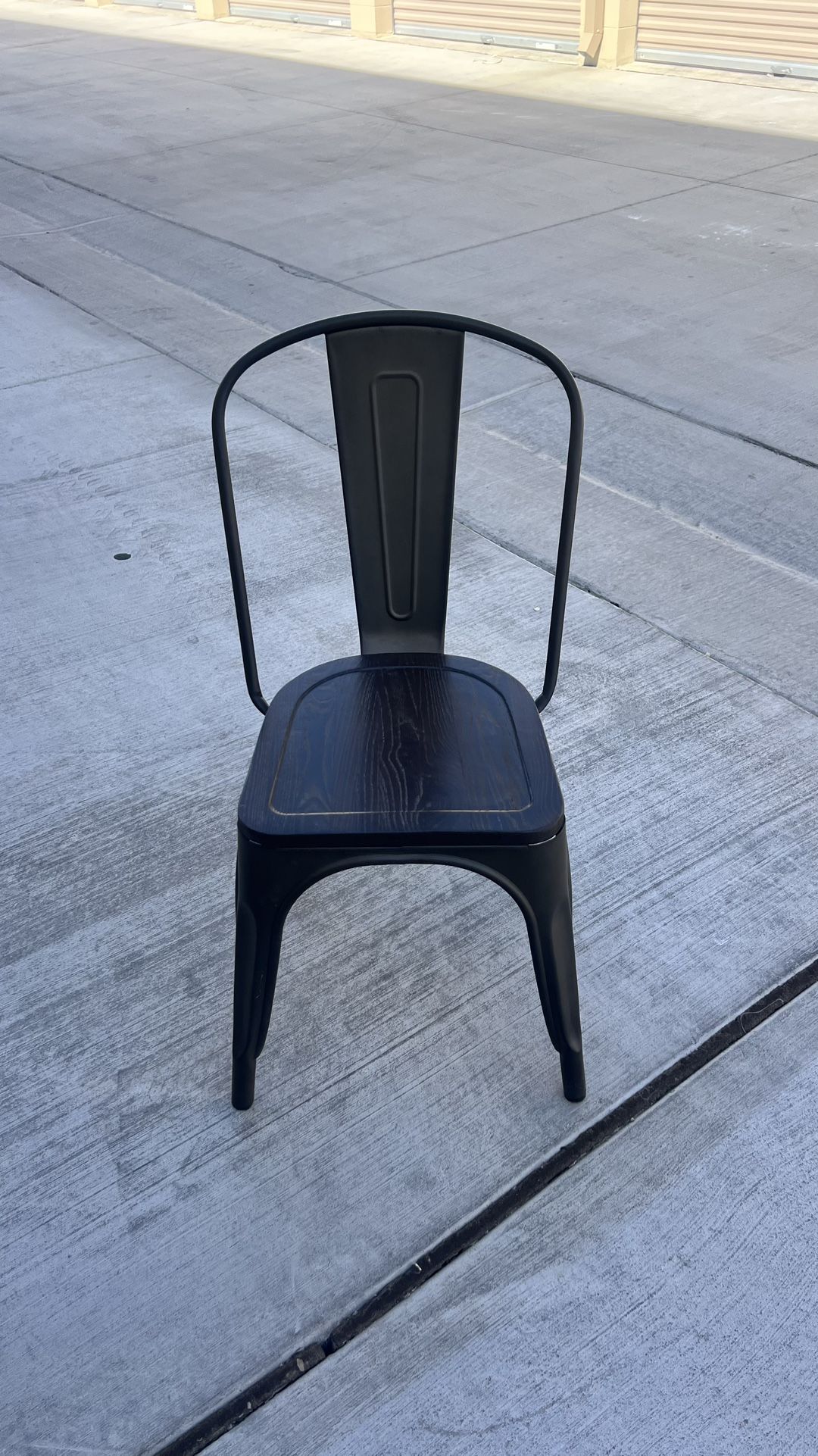New Wooden and Metal Chair,