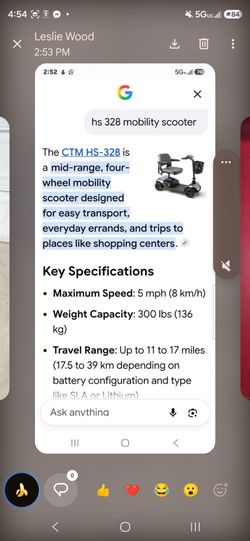 Mobility scooter like new