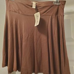 Womens Ambiance short skirt in dark brown size Medium from Forever 21.