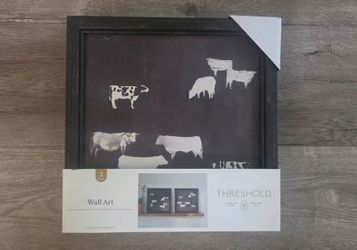 Threshold Cow Wall Art 2-Piece Set