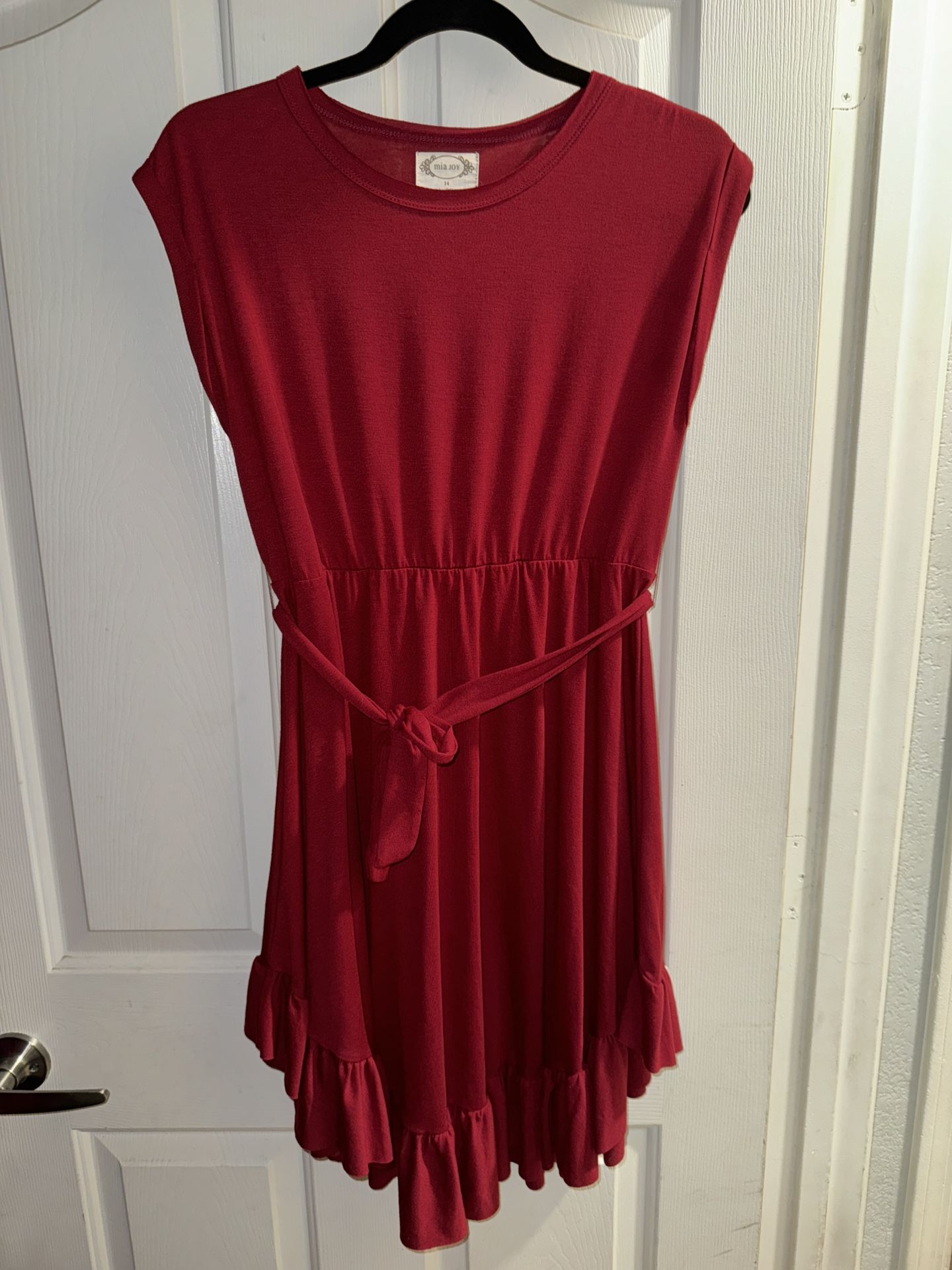 Joyfolie Mia Joy Girl’s Size 14 Amoura Dress in Crimson