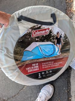 Coleman 2-Person Pop-Up Tent – Used Once