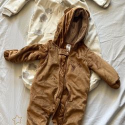 Baby Fleece Sleep Sack And Bear Body Suit