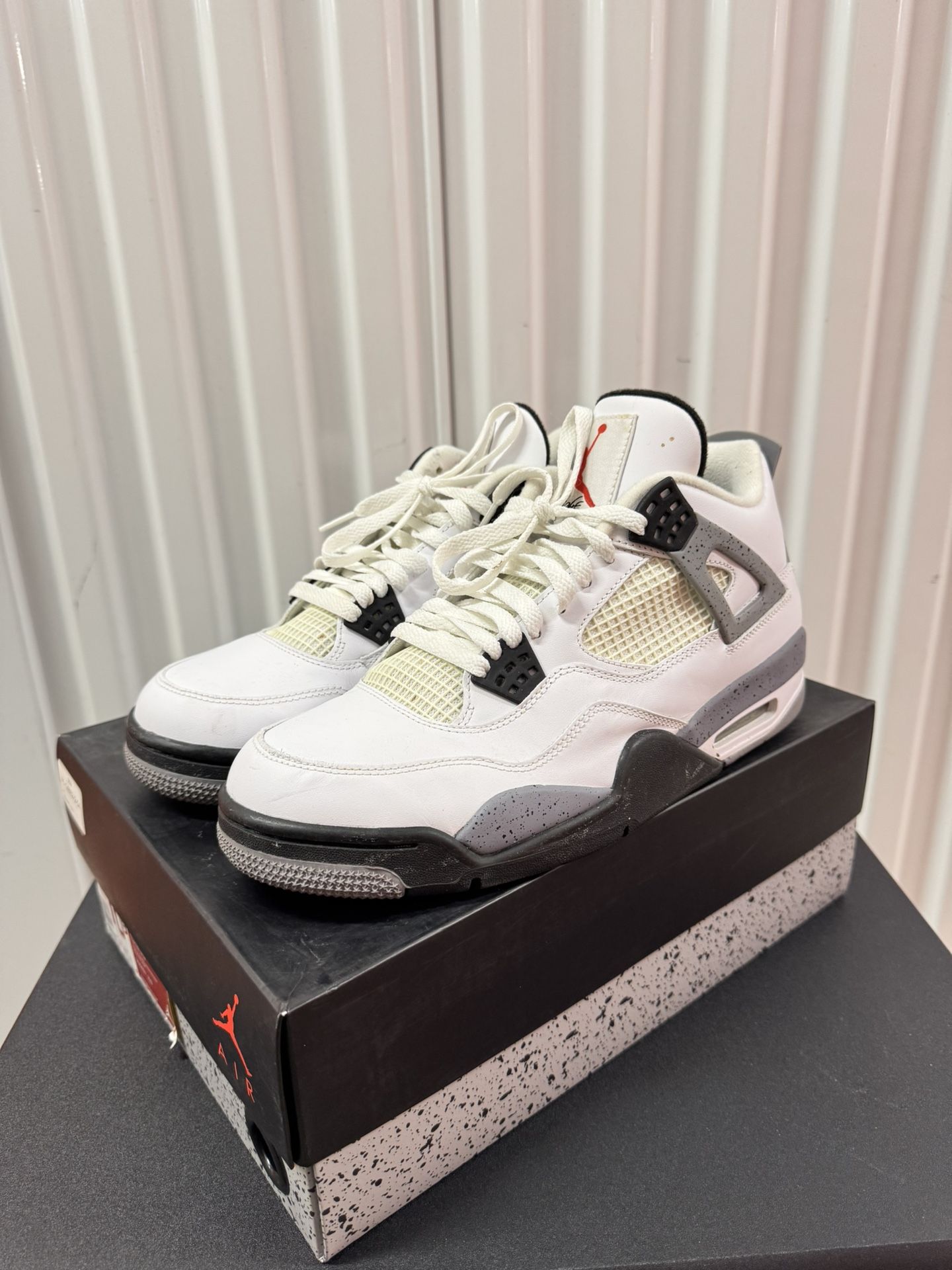 Nike Air Jordan 4 White Cement 2012 Sz 10.5 Mens